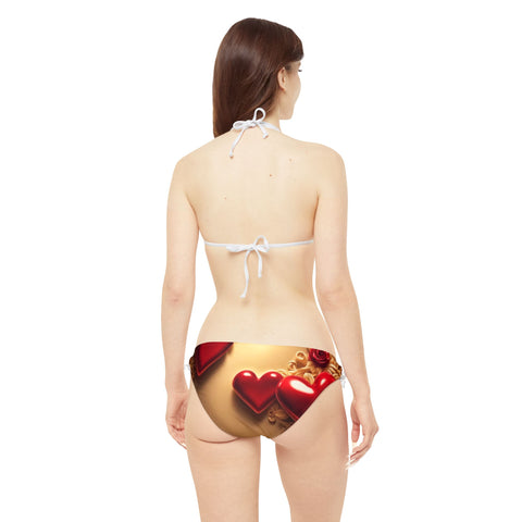 Love Wins Strappy Bikini Set - Trendy & Bold - Under the Stars Babe