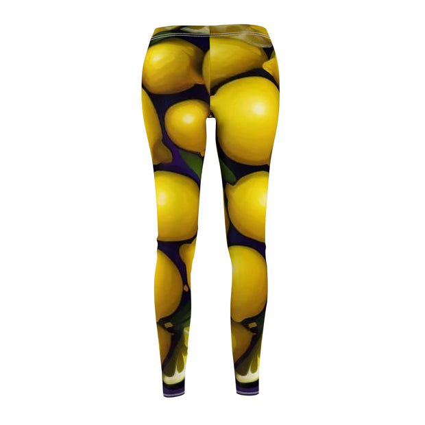Lemons Women's Casual Leggings - Fresh & Stylish - Under the Stars Babe