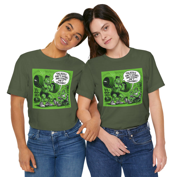 Doers Talkers Unisex Jersey Tee - Motivational & Bold - Under the Stars Babe