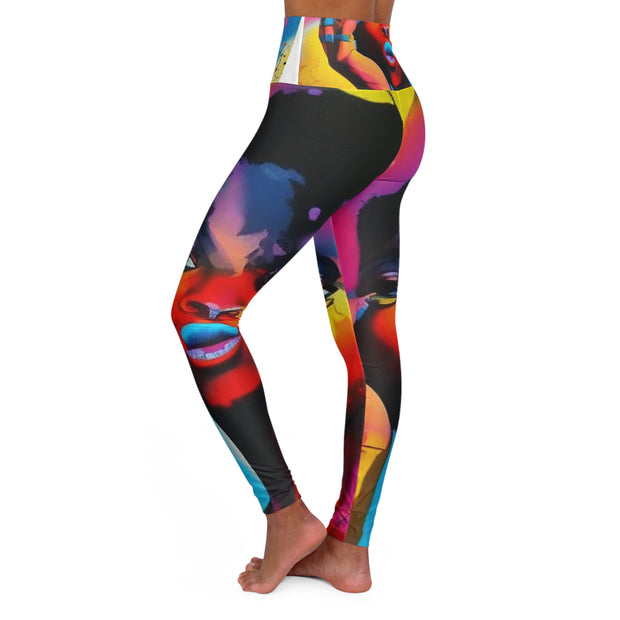 Tasha High Waisted Yoga Leggings (AOP)