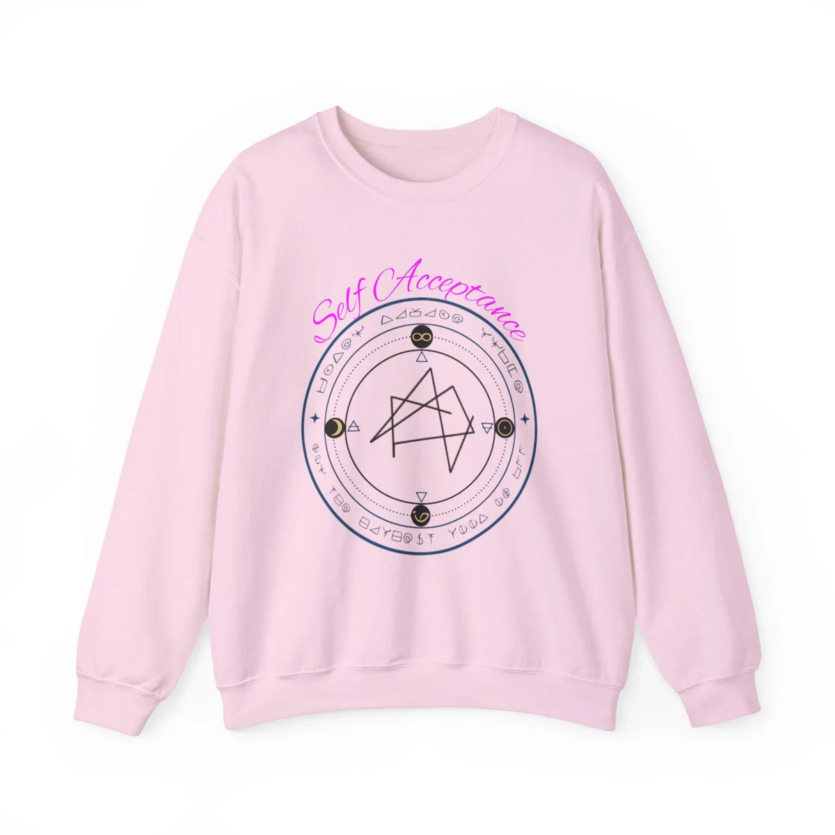 I Choose to Fully Accept Myself Sigil Crewneck Sweatshirt - underthestarsbabe