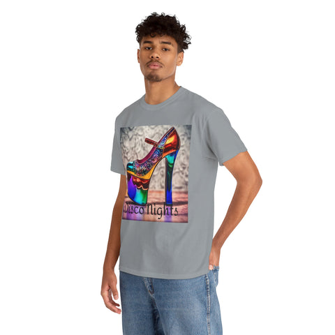 Disco Nights Unisex Heavy Cotton Tee - Retro Vibes - Under the Stars Babe