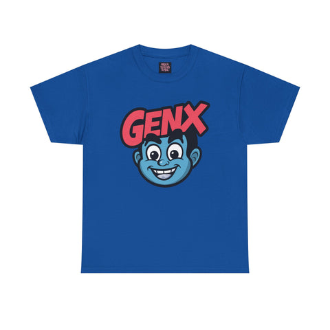 GENX Unisex Heavy Cotton Tee - Retro Style Graphic T-Shirt for Gen Z Enthusiasts
