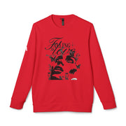 Falling In Love Adidas® Unisex Fleece Crewneck Sweatshirt - Under The Stars Babe
