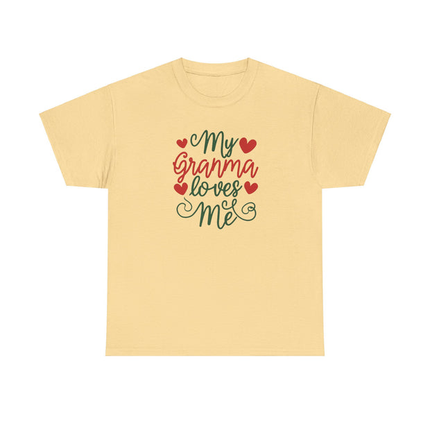 My Granma Loves Me Unisex Cotton Tee - Heartfelt Gift - Under the Stars Babe
