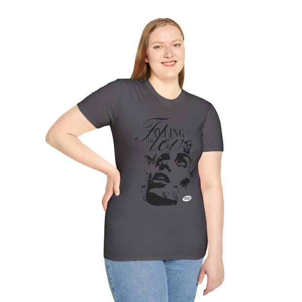 Falling in Love Unisex Softstyle T-Shirt - Romantic & Soft - Under the Stars Babe