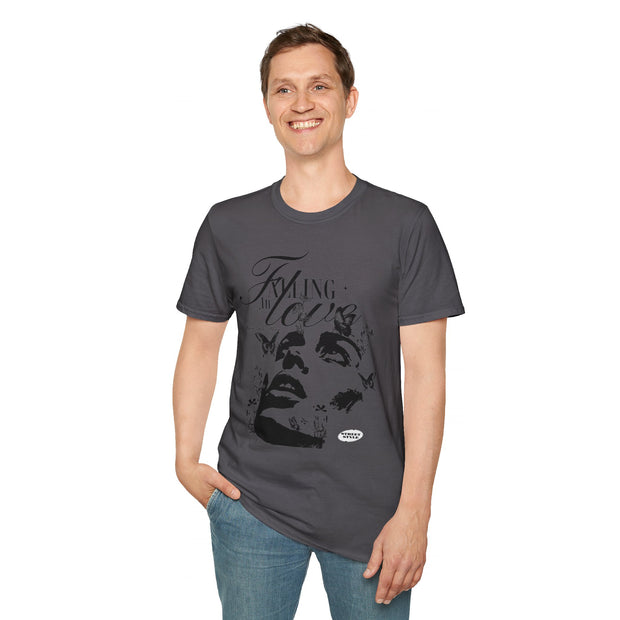 Falling in Love Unisex Softstyle T-Shirt - Romantic & Soft - Under the Stars Babe