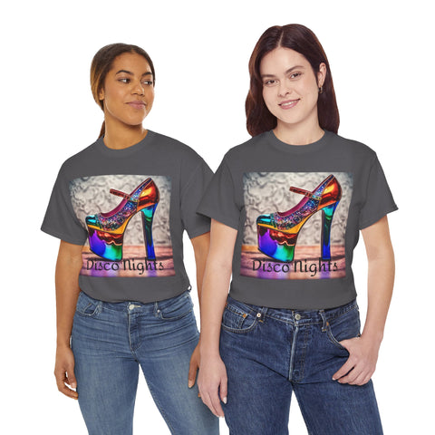 Disco Nights Unisex Heavy Cotton Tee - Retro Vibes - Under the Stars Babe