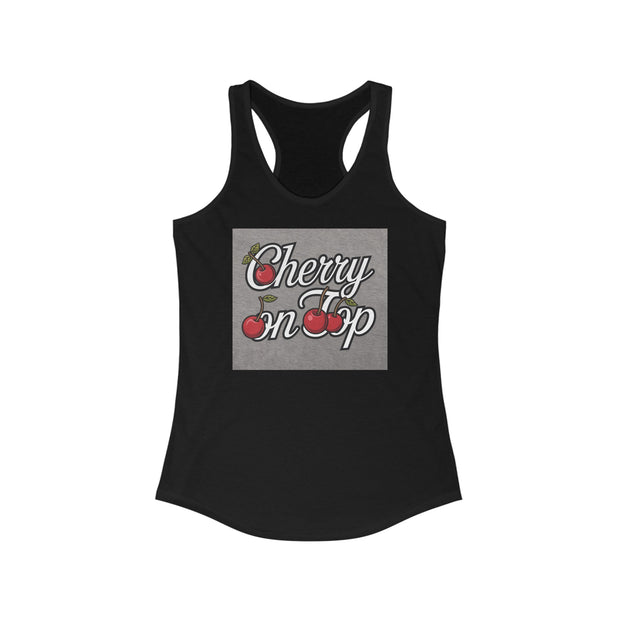 Cherry On Top Women's Ideal Racerback Tank - Under The Stars Babe