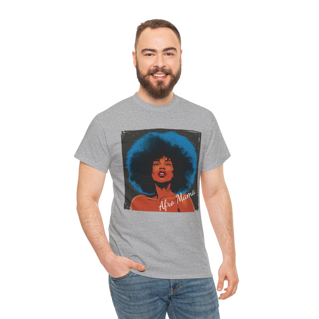 Afro Mama Unisex Heavy Cotton Tee - Unique & Bold - Under the Stars Babe