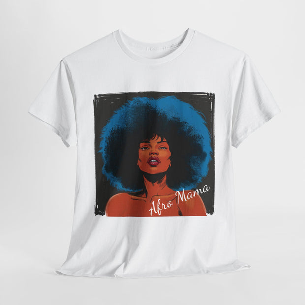 Afro Mama Unisex Heavy Cotton Tee - Unique & Bold - Under the Stars Babe