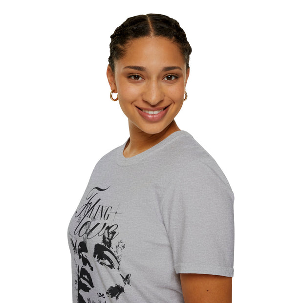 Falling in Love Unisex Softstyle T-Shirt - Romantic & Soft - Under the Stars Babe