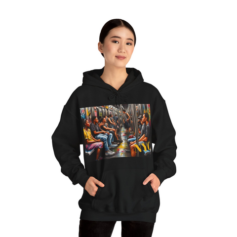 NYC Subway Design Hoodie - Under the Stars Babe