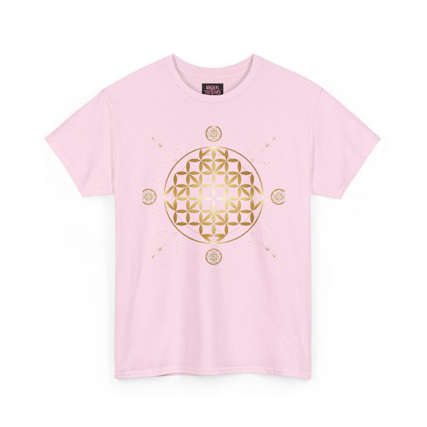 Gold Flower Of Life Unisex Graphic Tee