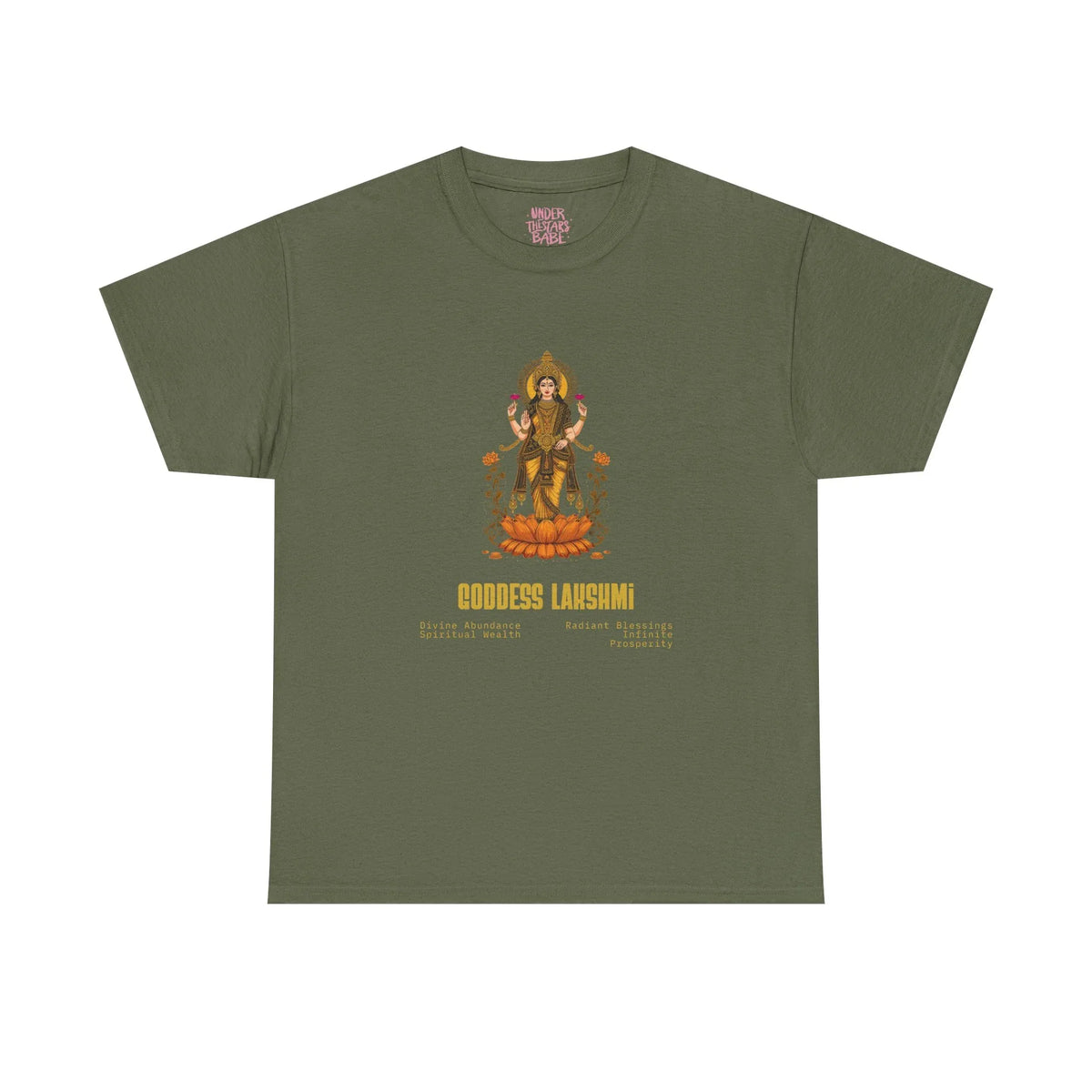 Goddess Lakshmi Abundance & Blessings Tee - underthestarsbabe