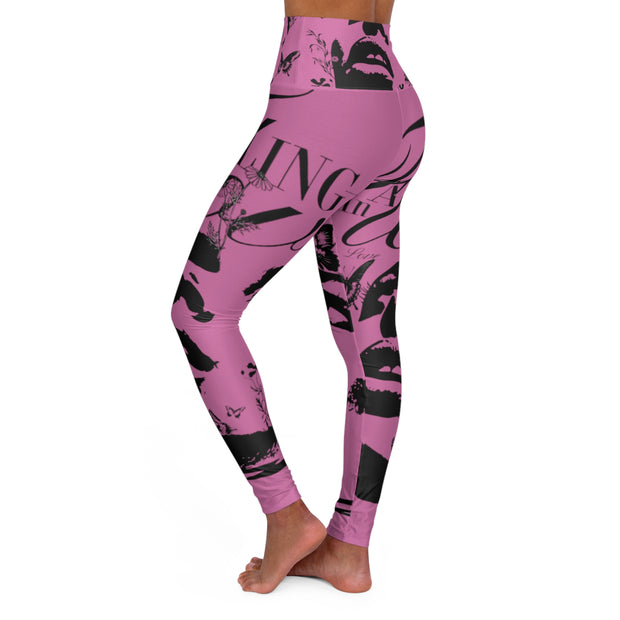 Falling in Love High-Waisted Yoga Leggings - Under the Stars Babe