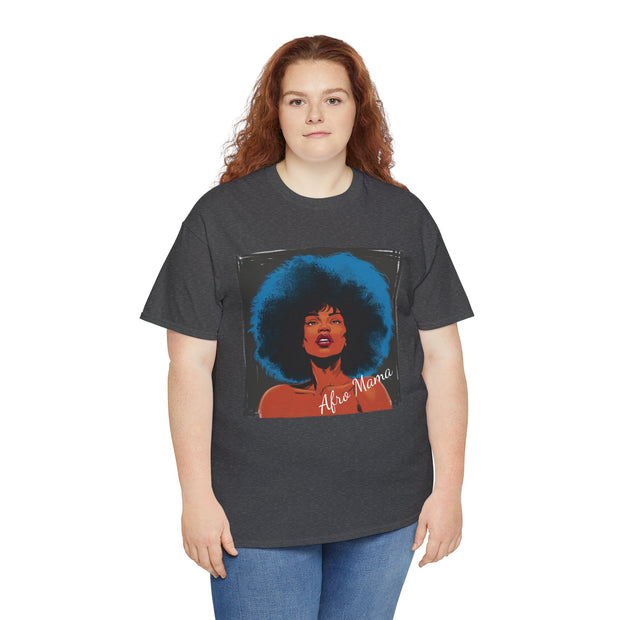 Afro Mama Unisex Heavy Cotton Tee - Unique & Bold - Under the Stars Babe