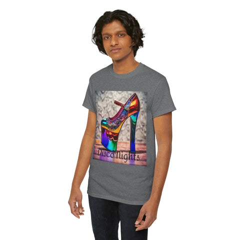 Disco Nights Unisex Heavy Cotton Tee - Retro Vibes - Under the Stars Babe