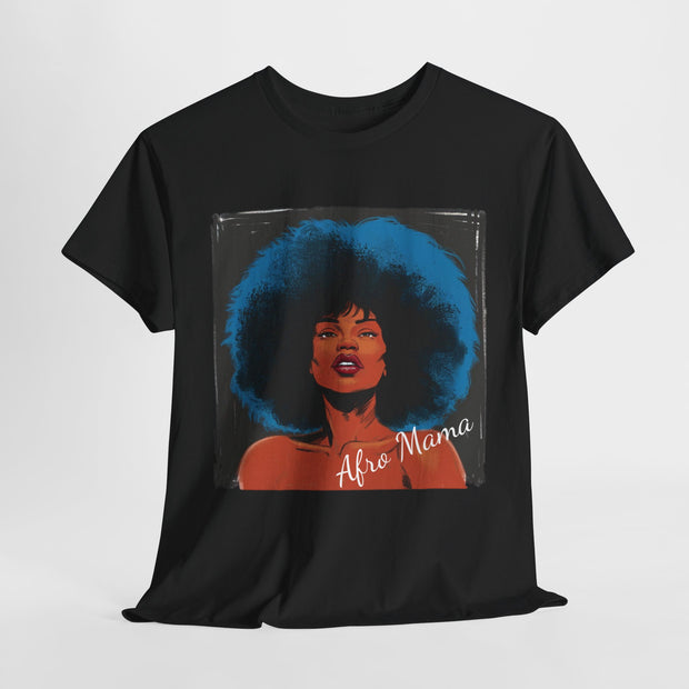 Afro Mama Unisex Heavy Cotton Tee - Unique & Bold - Under the Stars Babe