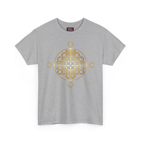 Gold Flower Of Life Unisex Graphic Tee
