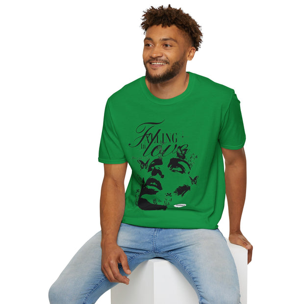 Falling in Love Unisex Softstyle T-Shirt - Romantic & Soft - Under the Stars Babe