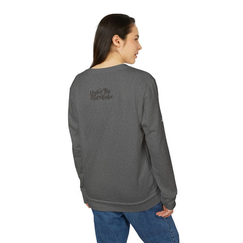 Master Student Adidas® Unisex Fleece Crewneck Sweatshirt - Under The Stars Babe