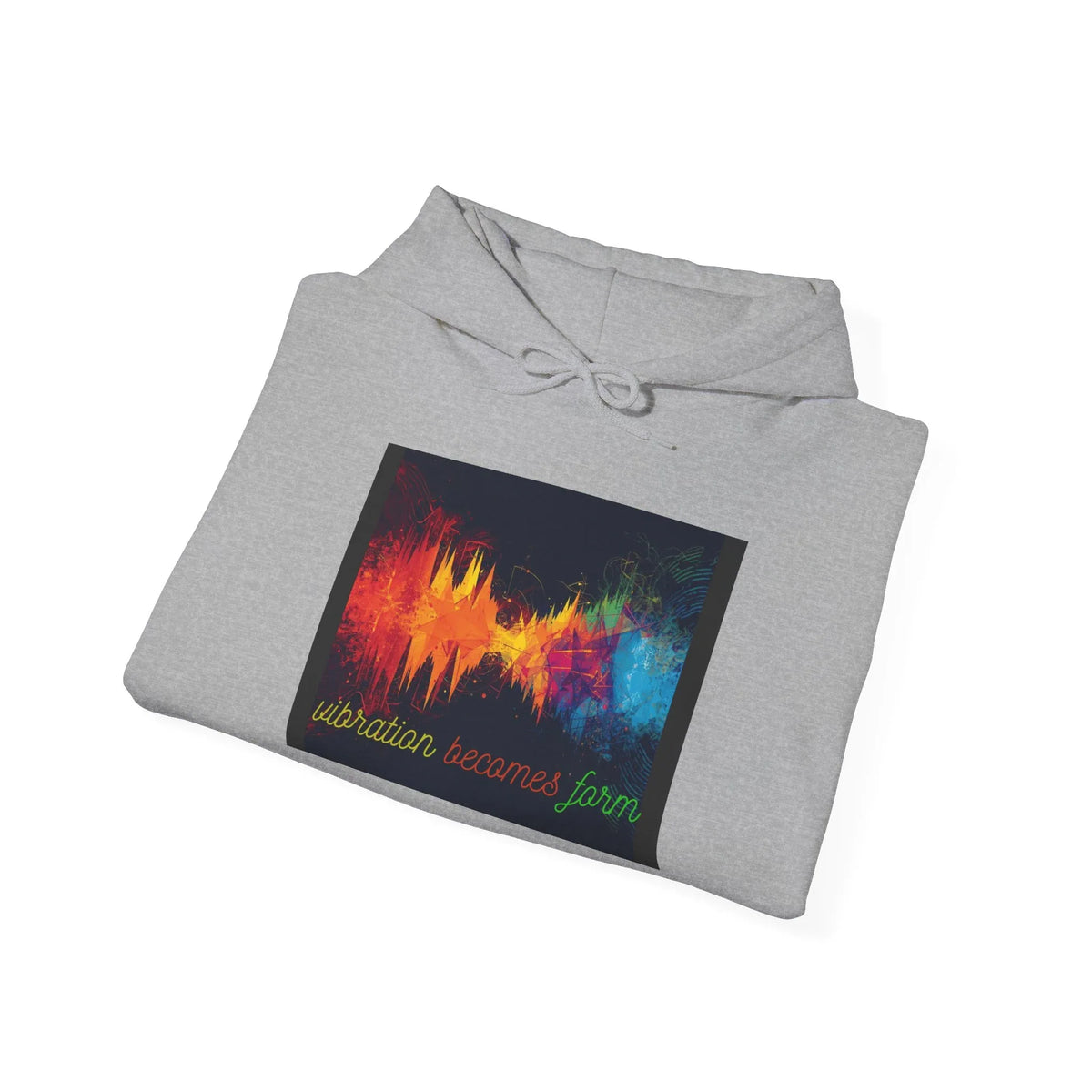 Energy Hoodie — "Vibration Becomes Form" Graphic Hoodie - underthestarsbabe