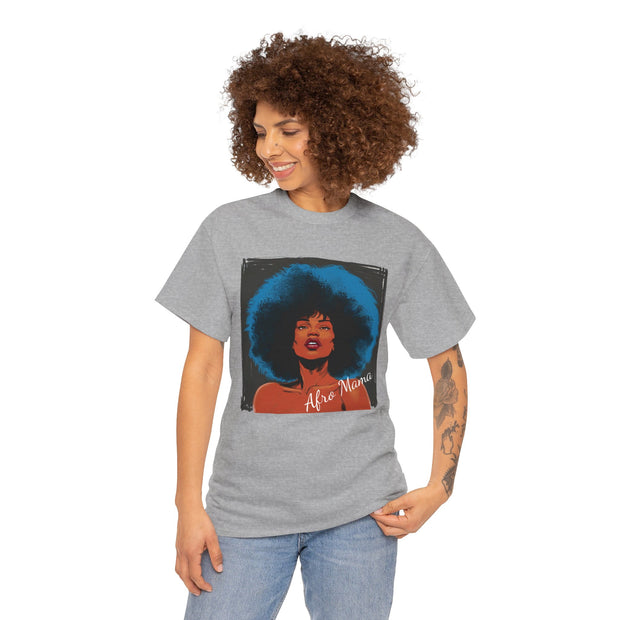 Afro Mama Unisex Heavy Cotton Tee - Unique & Bold - Under the Stars Babe