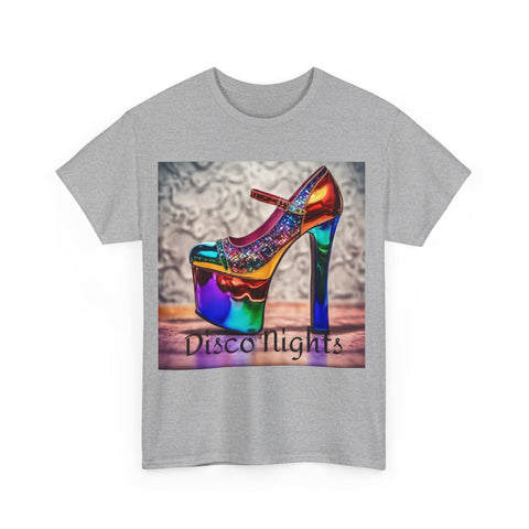 Disco Nights Unisex Heavy Cotton Tee - Retro Vibes - Under the Stars Babe