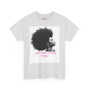 Afro Kisses & Cocoa Wishes Tee | Unisex Heavy Cotton T-Shirt for Black History Month, Celebrations, Diversity, Gift for Her