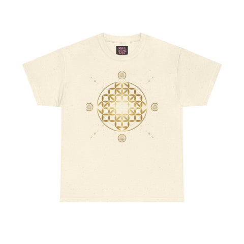 Gold Flower Of Life Unisex Graphic Tee