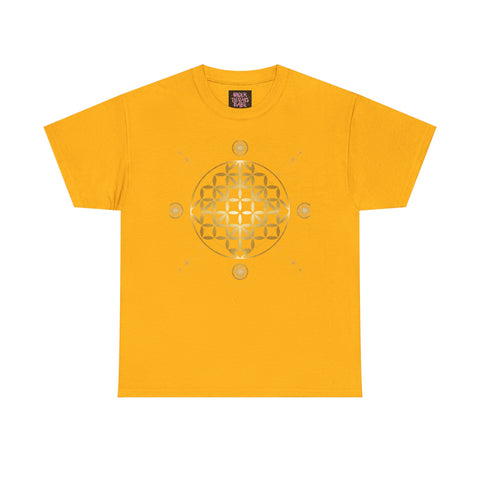 Gold Flower Of Life Unisex Graphic Tee