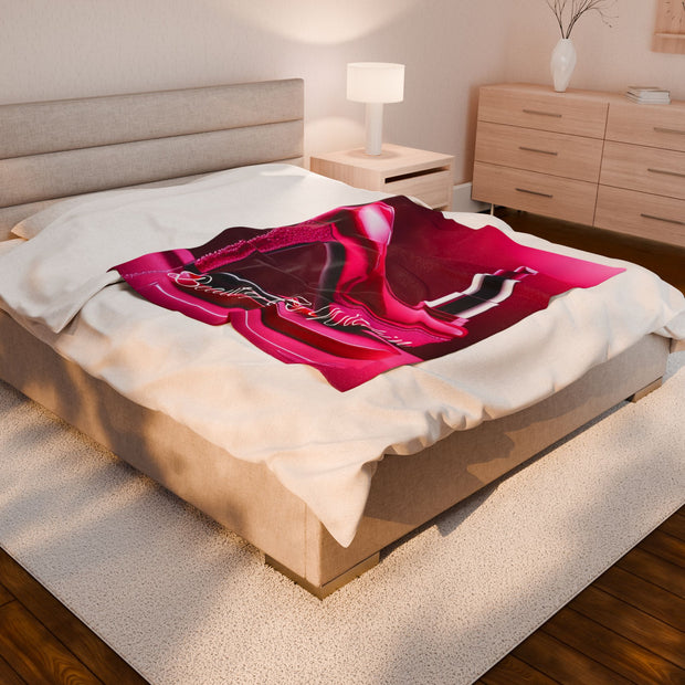 Beauty Is Within Velveteen Plush Blanket