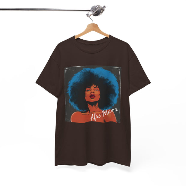 Afro Mama Unisex Heavy Cotton Tee - Unique & Bold - Under the Stars Babe