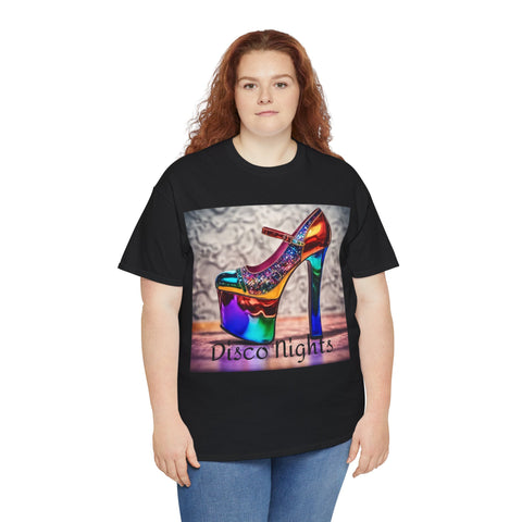 Disco Nights Unisex Heavy Cotton Tee - Retro Vibes - Under the Stars Babe