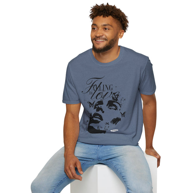 Falling in Love Unisex Softstyle T-Shirt - Romantic & Soft - Under the Stars Babe