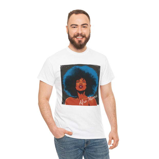 Afro Mama Unisex Heavy Cotton Tee - Unique & Bold - Under the Stars Babe