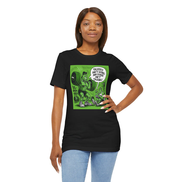 Doers Talkers Unisex Jersey Tee - Motivational & Bold - Under the Stars Babe