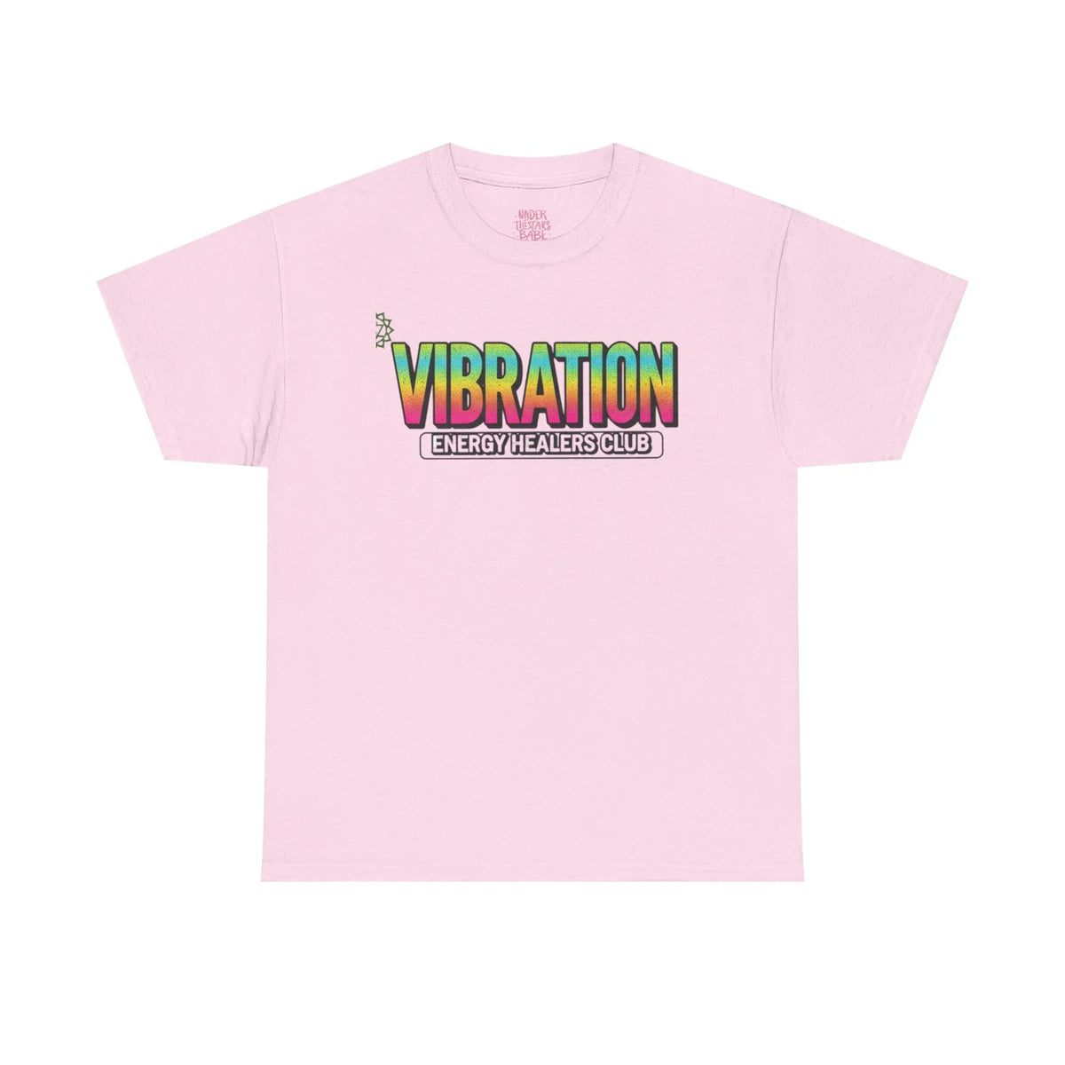 Vibration Healers Club Tee — Spiritual Energy Graphic T‑Shirt - underthestarsbabe