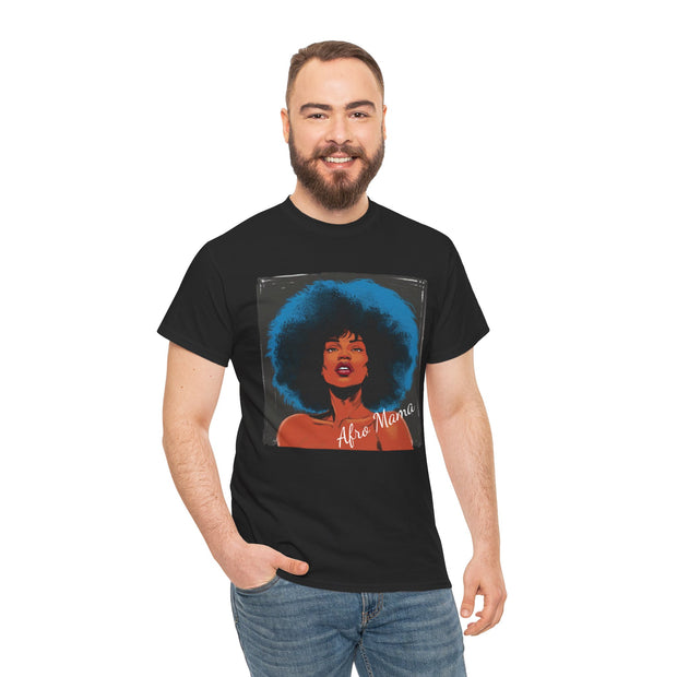 Afro Mama Unisex Heavy Cotton Tee - Unique & Bold - Under the Stars Babe