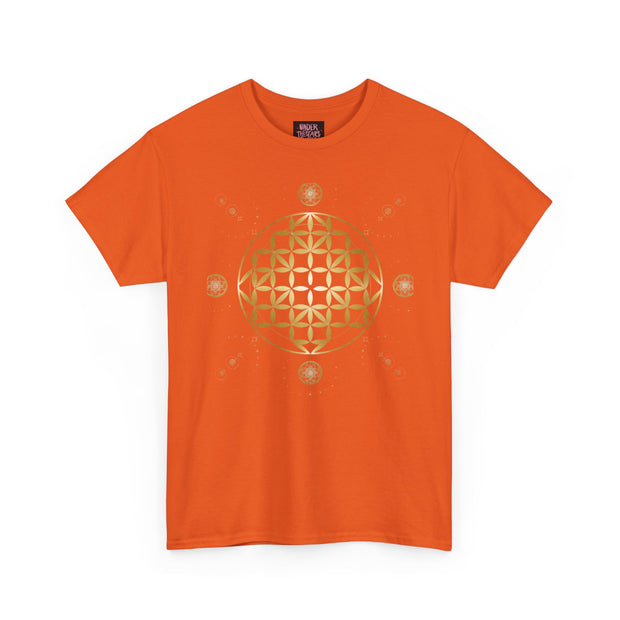 Gold Flower Of Life Unisex Graphic Tee