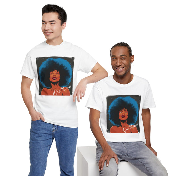 Afro Mama Unisex Heavy Cotton Tee - Unique & Bold - Under the Stars Babe