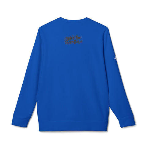 Master Student Adidas® Unisex Fleece Crewneck Sweatshirt - Under The Stars Babe