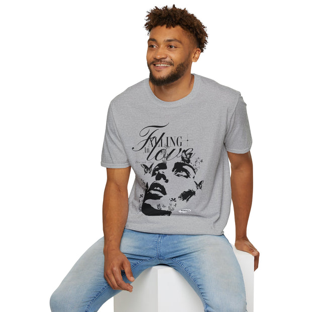 Falling in Love Unisex Softstyle T-Shirt - Romantic & Soft - Under the Stars Babe