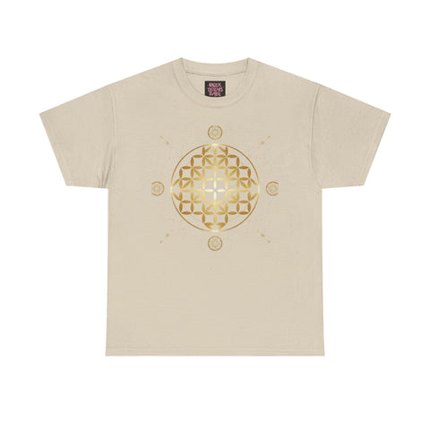 Gold Flower Of Life Unisex Graphic Tee