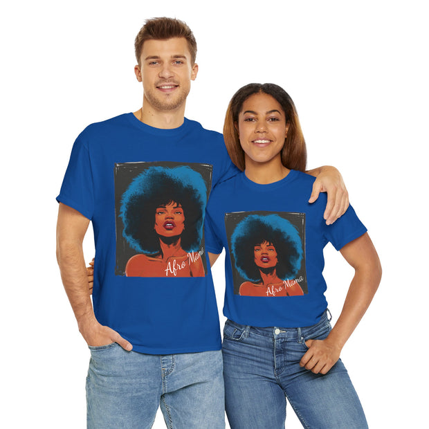 Afro Mama Unisex Heavy Cotton Tee - Unique & Bold - Under the Stars Babe