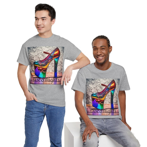 Disco Nights Unisex Heavy Cotton Tee - Retro Vibes - Under the Stars Babe