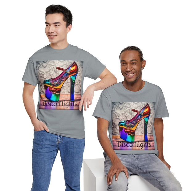 Disco Nights Unisex Heavy Cotton Tee - Retro Vibes - Under the Stars Babe