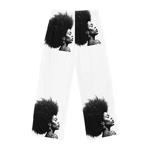 Afro Kisses & Cocoa Wishes Women's Pajama Pants - Relaxation Sleepwear Cozy Loungewear