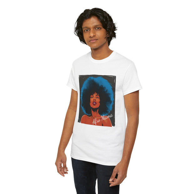 Afro Mama Unisex Heavy Cotton Tee - Unique & Bold - Under the Stars Babe